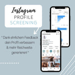 Instagram Profile Screening + Beratung